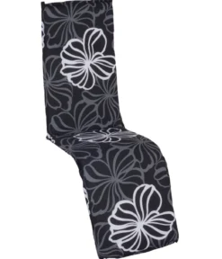 beo Relaxauflage, schwarz/weiß, ca. B50/H6/T171 cm