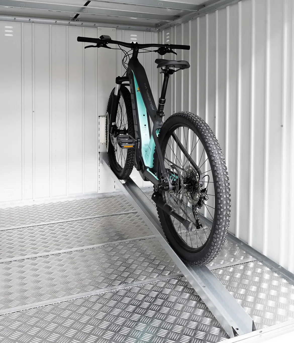 Biohort Fahrradschiene MiniGarage L, ca. B17,9/H139,5/T199,9 cm