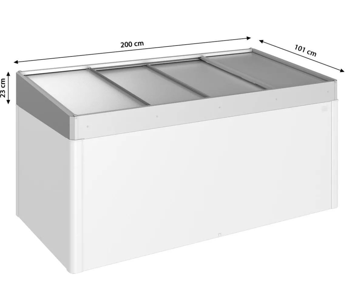Biohort Frühbeetaufsatz 2x1, ca. B200,2/H28,5/T101,8 cm