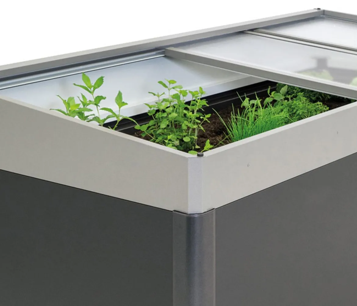Biohort Frühbeetaufsatz 2x1, ca. B200,2/H28,5/T101,8 cm