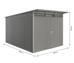 Biohort Gerätehaus AvantGarde® A8, ca. B260/H222/T380 cm