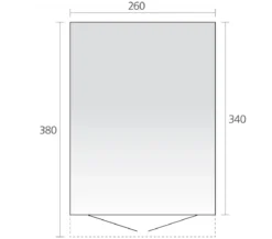 Biohort Gerätehaus AvantGarde® A8, ca. B260/H222/T380 cm
