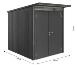 Biohort Gerätehaus AvantGarde® Gr. A2, ca. B180/H218/T260 cm