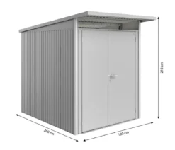 Biohort Gerätehaus AvantGarde® Gr. A2, ca. B180/H218/T260 cm