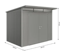 Biohort Gerätehaus AvantGarde® A5, ca. B260/H218/T220 cm