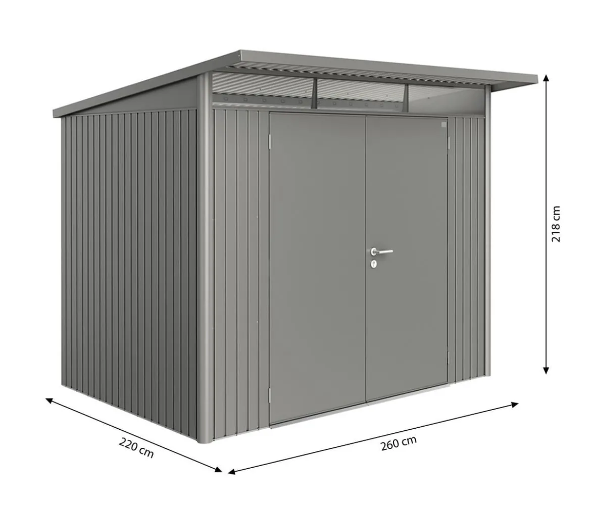 Biohort Gerätehaus AvantGarde® A5, ca. B260/H218/T220 cm