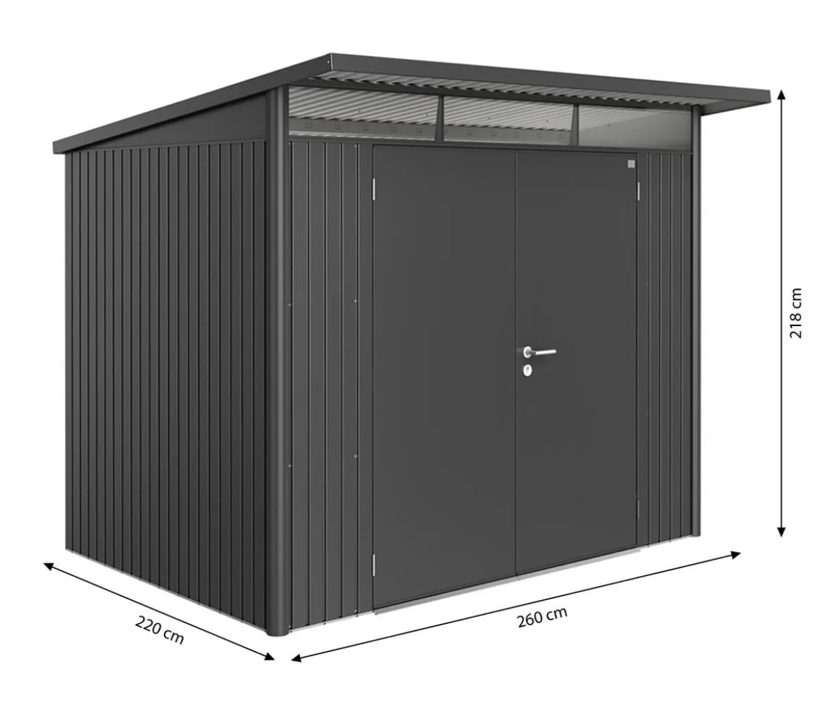 Biohort Gerätehaus AvantGarde® A5, ca. B260/H218/T220 cm