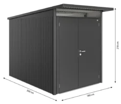 Biohort Gerätehaus AvantGarde® Gr. A3, ca. B180/H218/T300 cm