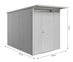 Biohort Gerätehaus AvantGarde® Gr. A3, ca. B180/H218/T300 cm