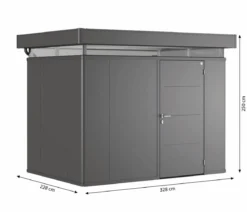 Biohort Gerätehaus CasaNova® 3 x 2, ca. B328/H250/T228 cm