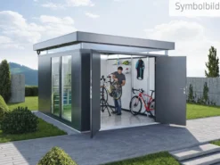 Biohort Gerätehaus CasaNova® 4 x 4, ca. B428/H250/T428 cm