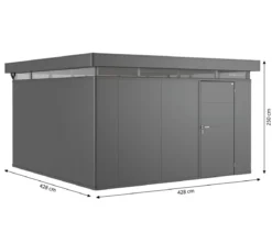 Biohort Gerätehaus CasaNova® 4 x 4, ca. B428/H250/T428 cm