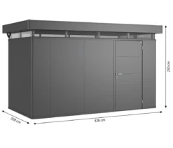 Biohort Gerätehaus CasaNova® 4 x 2, ca. B428/H250/T228 cm