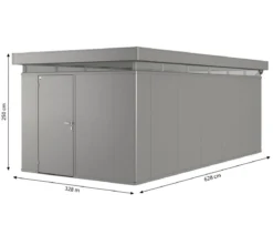 Biohort Gerätehaus CasaNova® 3 x 6, ca. B328/H250/T628 cm