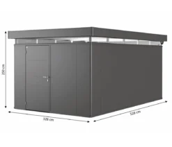 Biohort Gerätehaus CasaNova® 3 x 5, ca. B328/H250/T528 cm