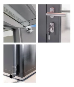 Biohort Gerätehaus CasaNova® 3 x 5, ca. B328/H250/T528 cm