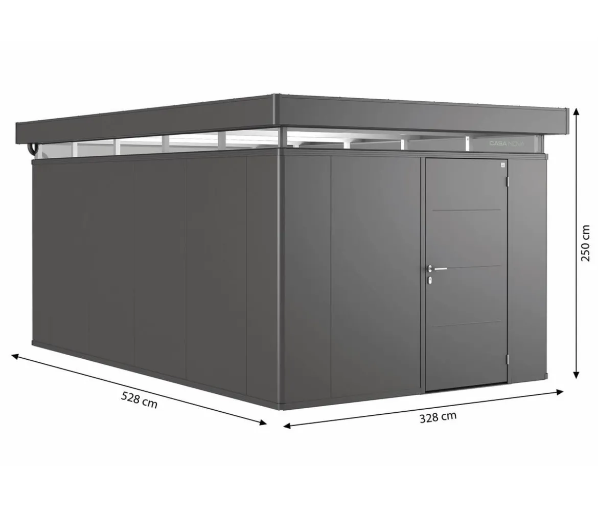 Biohort Gerätehaus CasaNova® 3 x 5, ca. B328/H250/T528 cm