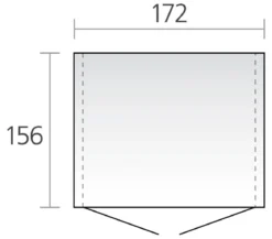 Biohort Gerätehaus Europa 2, ca. B172/H196/T156 cm