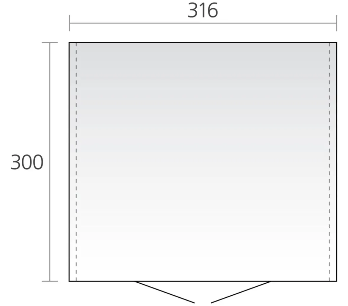 Biohort Gerätehaus Europa 7, ca. B336/H209/T320 cm