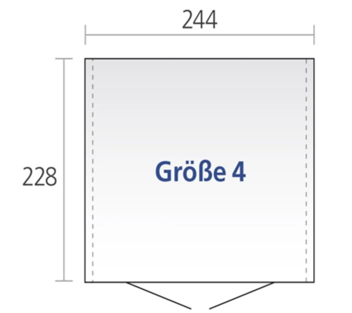 Biohort Gerätehaus Europa 4, ca. B244/H203/T228 cm