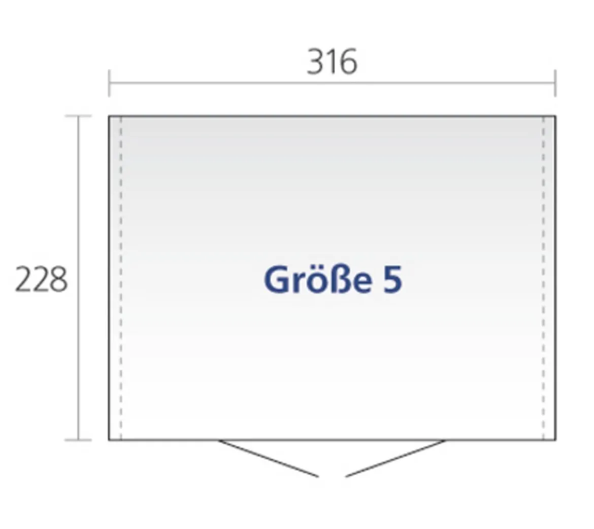 Biohort Gerätehaus Europa 5, ca. B316/H209/T228 cm
