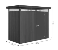 Biohort Gerätehaus HighLine H1, ca. B275/H222/T155 cm