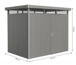 Biohort Gerätehaus HighLine H2, ca. B275/H222/T195 cm