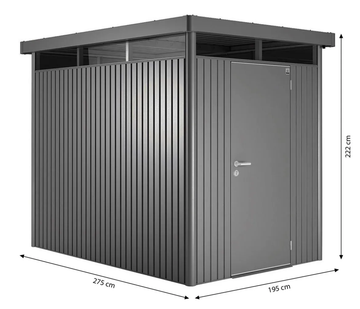 Biohort Gerätehaus HighLine H2, ca. B275/H222/T195 cm
