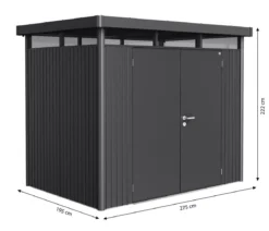 Biohort Gerätehaus HighLine H2, ca. B275/H222/T195 cm