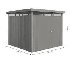 Biohort Gerätehaus HighLine H4, ca. B275/H222/T275 cm