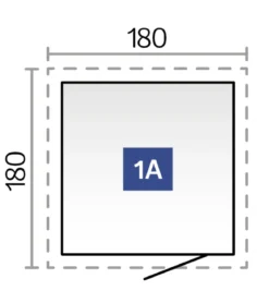 Biohort Gerätehaus Neo 1A, ca. B180/H222/T180 cm