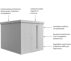 Biohort Gerätehaus Neo 3B, ca. B236/H222/T292 cm