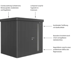 Biohort Gerätehaus Neo 1B, ca. B236/H222/T180 cm