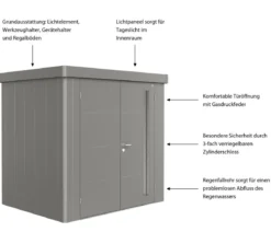 Biohort Gerätehaus Neo 1B, ca. B236/H222/T180 cm
