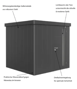 Biohort Gerätehaus Neo 2B, ca. B236/H222/T236 cm