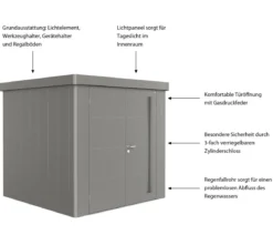 Biohort Gerätehaus Neo 2B, ca. B236/H222/T236 cm