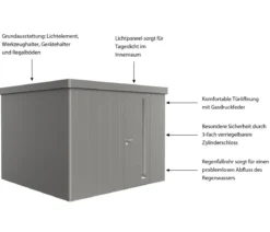 Biohort Gerätehaus Neo 3C, ca. B292/H222/T292 cm
