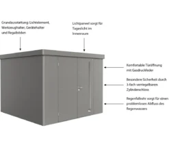 Biohort Gerätehaus Neo 3C, ca. B292/H222/T292 cm