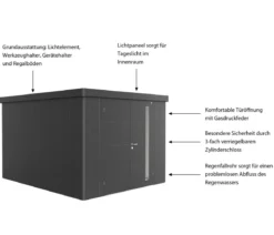 Biohort Gerätehaus Neo 4C, ca. B292/H222/T348 cm