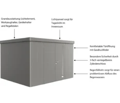 Biohort Gerätehaus Neo 3D, ca. B348/H222/T292 cm