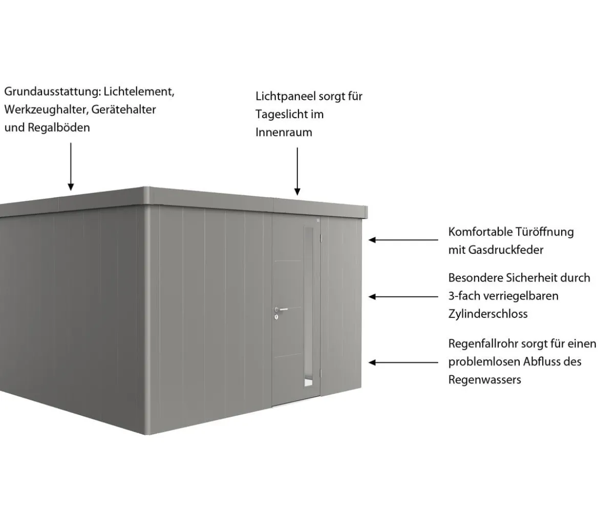 Biohort Gerätehaus Neo 3D, ca. B348/H222/T292 cm