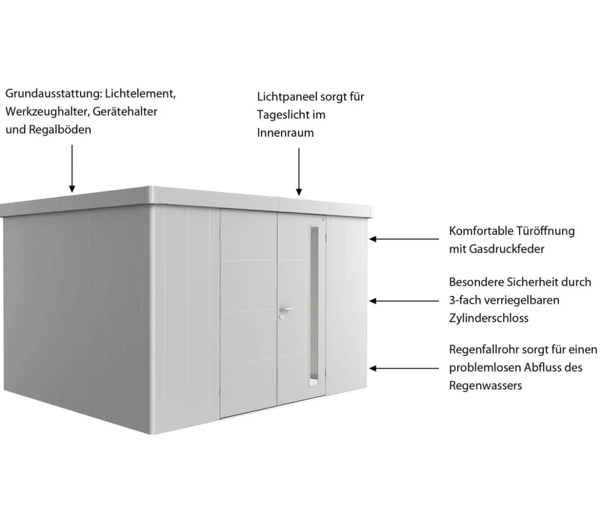 Biohort Gerätehaus Neo 3D, ca. B348/H222/T292 cm