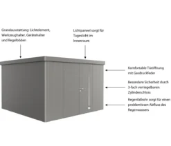 Biohort Gerätehaus Neo 4D, ca. B348/H222/T348 cm