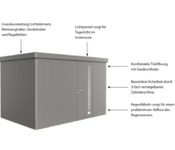 Biohort Gerätehaus Neo 2D, ca. B348/H222/T236 cm