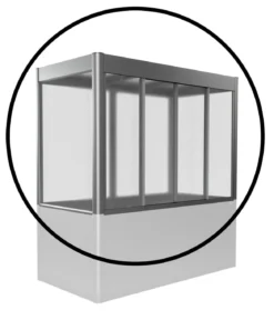 Biohort Gewächshausaufsatz Florentina für Größe 2 x 1 m, ca. B201,6/H136,4/T104 cm