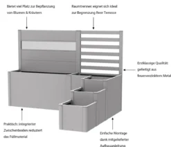 Biohort Hochbeet DaVinci Version 2, ca. B249/H168/T200 cm