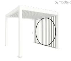 Biohort Lamellenseitenwand für Pergolen 2 m, ca. B192,6/H235/T10,3 cm