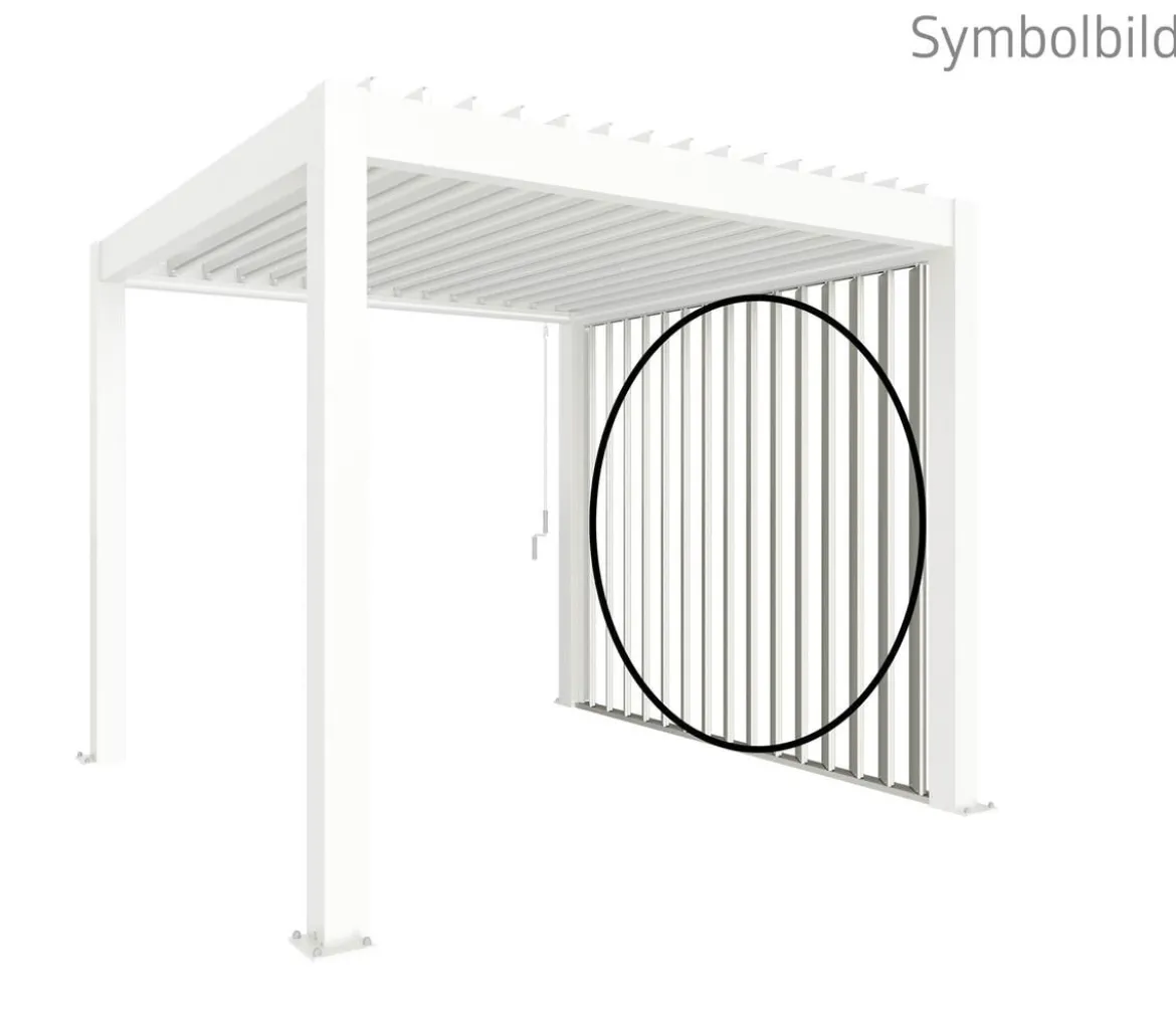 Biohort Lamellenseitenwand für Pergolen 2 m, ca. B192,6/H235/T10,3 cm