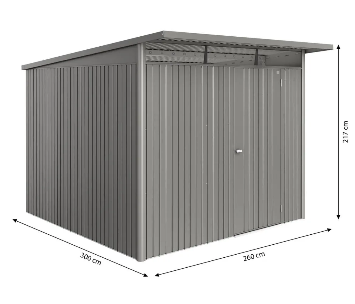 Biohort Metallgerätehaus AvantGarde ECO A7, ca. B260/H217/T300 cm