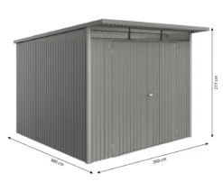 Biohort Metallgerätehaus AvantGarde ECO A7, ca. B260/H217/T300 cm